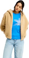 Roxy + Take It Ok Hoodie Polar Pebble