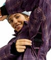 Roxy + 15K Alofted Puffy Jacket Blackberry Wine Chill Checkmat - 7