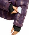 Roxy + 15K Alofted Puffy Jacket Blackberry Wine Chill Checkmat - 8