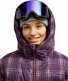 Roxy + 15K Alofted Puffy Jacket Blackberry Wine Chill Checkmat - 10