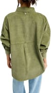 Roxy + Kick Back Washed Cord Shirt Winter Moss - 4