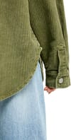 Roxy + Kick Back Washed Cord Shirt Winter Moss - 8