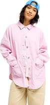 Roxy + Kick Back Washed Cord Shirt Pink Lavender