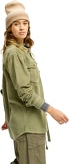 Roxy + Let It Go Cord Shirt Oil Green - 3