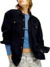 Let It Go Cord Shirt Anthracite + Roxy