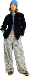 Roxy + Let It Go Cord Shirt Anthracite - 5