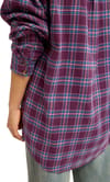 Roxy + Let It Go Check Shirt Blackberry Wine Purple Plaid - 7