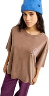 Roxy + Talloversize Washed Tee Chestnut