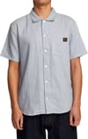 Dayshift Stripe M Woven Top Deja Blue + Rvca