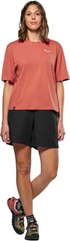 Salewa + Eagle Sunset Loose T-Shirt W Etruscan Red - 5
