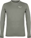 Puez Melange Dry M L/S Tee Faded Green Melange + Salewa