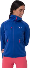 Salewa + Agner Hybrid PL DST W FZ Hoody Etruscan Red Melange - 3