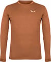 Puez Melange Dry M L/S Tee Bombay Brown Melange + Salewa