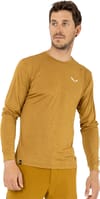Salewa + Puez Melange Dry M L/S Tee Bombay Brown Melange - 3