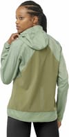 Salomon + Bonatti Cross Fz Hoodie W Lily Pad Deep Lichen Green - 4