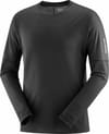 Sense Aero LS Tee M Deep Black/Deep Black + Salomon