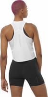 Salomon + Sense Aero Short Tank W White - 3