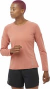 Salomon + Cross Run LS Tee W Light Mahogany