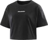 Logo Twist SS Tee W Deep Black + Salomon
