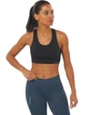 Salomon + Cross Run Bra W Deep Black