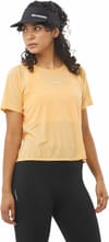 Salomon + Shakeout Air Crop SS Tee W Warm Apricot - 3