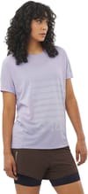Salomon + Sense Aero SS Tee GFX W Cosmic Sky/White