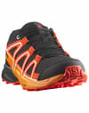 Salomon + Speedcross J Black / Cherry Tomato / Turmeric - 3