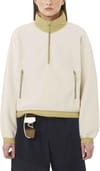 Salomon + Chroma Fleece Crop HZ W Whisper White/Gray Green