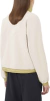 Salomon + Chroma Fleece Crop HZ W Whisper White/Gray Green - 3