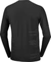 Salomon + Sense Aero LS Tee GFX M Deep Black Black Beauty