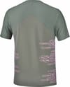Salomon + Sense Aero SS Tee GFX M Castor Gray Pink Frosting