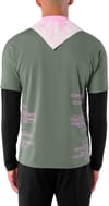 Salomon + Sense Aero SS Tee GFX M Castor Gray Pink Frosting - 4