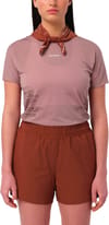 Salomon + Sense Aero SS Tee GFX W Antler Chocolate Fondant