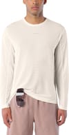 Salomon + Shkout Core LS Tee GFX M Whisper White Pink Frosting Icy Pink