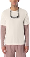 Salomon + Shkout Core SS Tee GFX M Whisper White Pink Frosting Icy Pink - 4