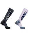 Socks S/Access 2-Pack Anthracite Sweet Lavender + Salomon