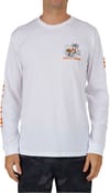 Siesta Premium L/S Tee White + Salty Crew