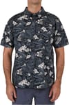 Salty Crew + Halibut Hunter S/S Woven Black - 3