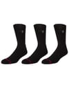 Line Up Sock Black 3 Pack + Salty Crew