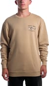 Salty Crew + Bruce Vintage Crew Fleece Pigment Straw