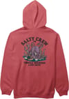 Salty Crew + Kraken Monst Hoodie Washed Red - 3