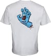 Santa Cruz + Screaming Hand Chest T-Shirt Athletic Heather