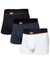 Saxx Underwear + Nonstop Stretch Cotton Bb 3Pk Black Deep Navy White - 3