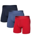 DropTemp Cooling Cotton BB Fly 3pk Red/Indigo/Dark Ink + Saxx Underwear