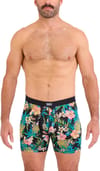 Saxx Underwear + Daytripper Comfort Stretch BB Fly Pineapple Field/Black