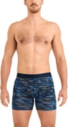 Saxx Underwear + Droptemp Cooling Cotton BB Fly Swift Camo/Dark Ink