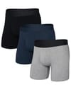 Droptemp Cooling Cotton BB Fly 3pk Dark Grey/Dark Ink/Black + Saxx Underwear