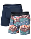 Quest Quick-Dry Mesh BB Fly 2pk Mountain Top/Maritime + Saxx Underwear