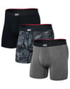 Vibe Xtra Soft Comfort BB Fly 3pk Wood Camo/Grey Heather/Black + Saxx Underwear