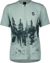 Shirt M's Trail Flow Zip SS Min Gr/Ar Gr + Scott